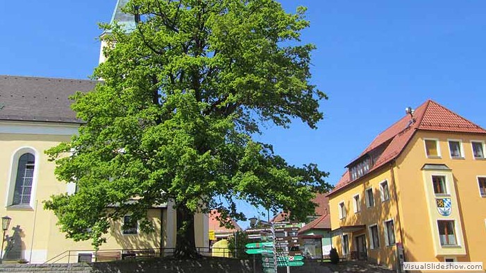 Pfarrkirche mit altem Rathaus - jetzt Musikschule